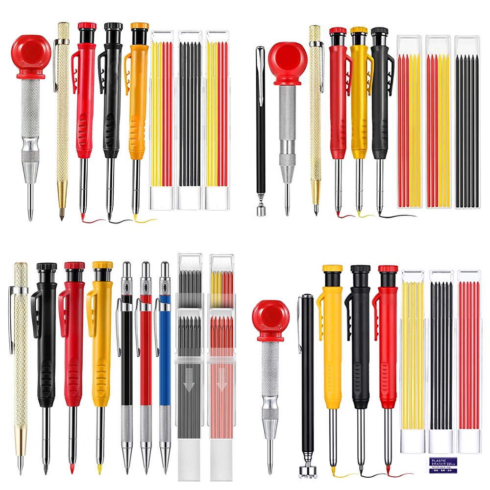 Gardening Tools B&M - A/B/C/D Set Carpenter Pencils Deep Hole