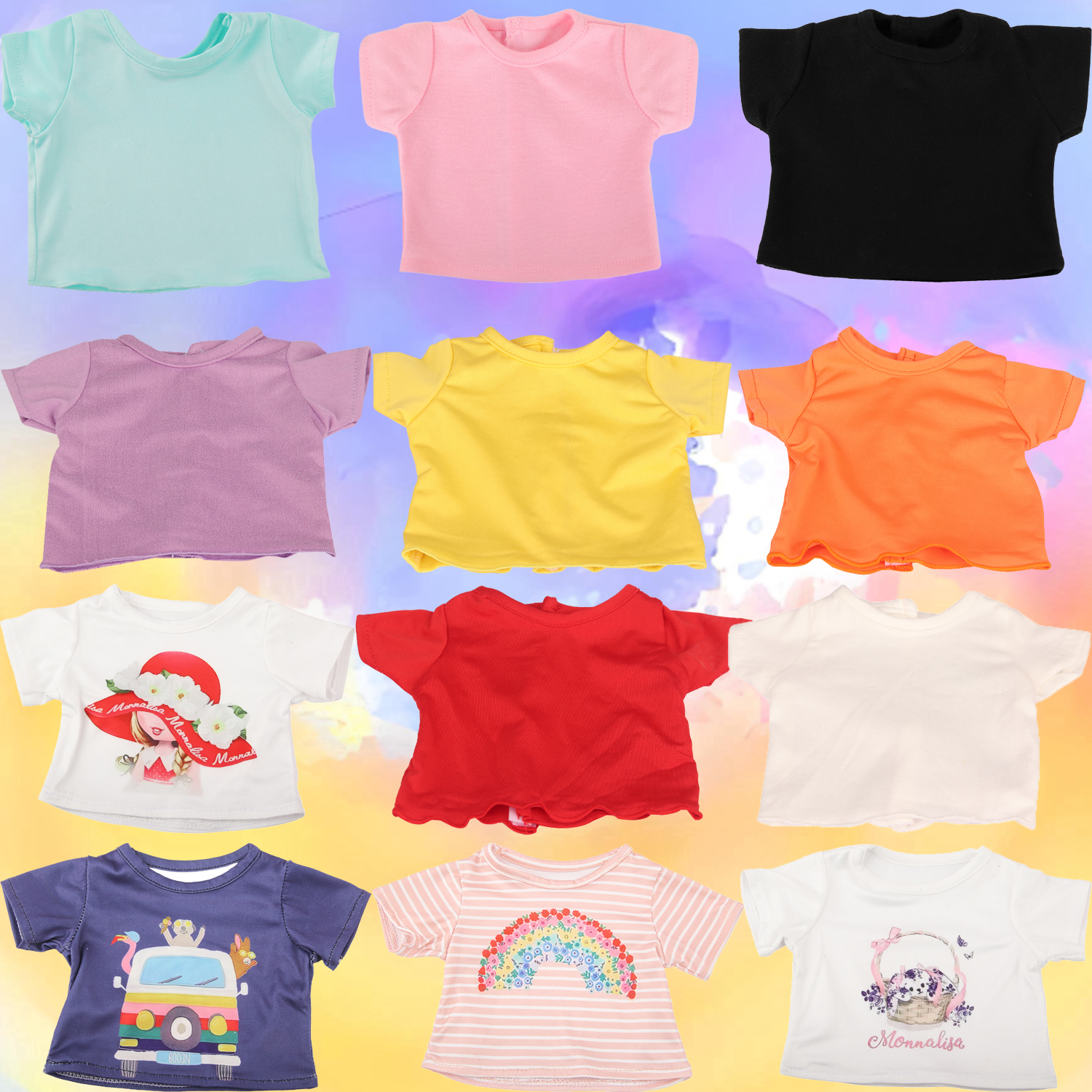 Gardening Tools Girls - Cute Cartoon Doll T-shirt For 18-inch