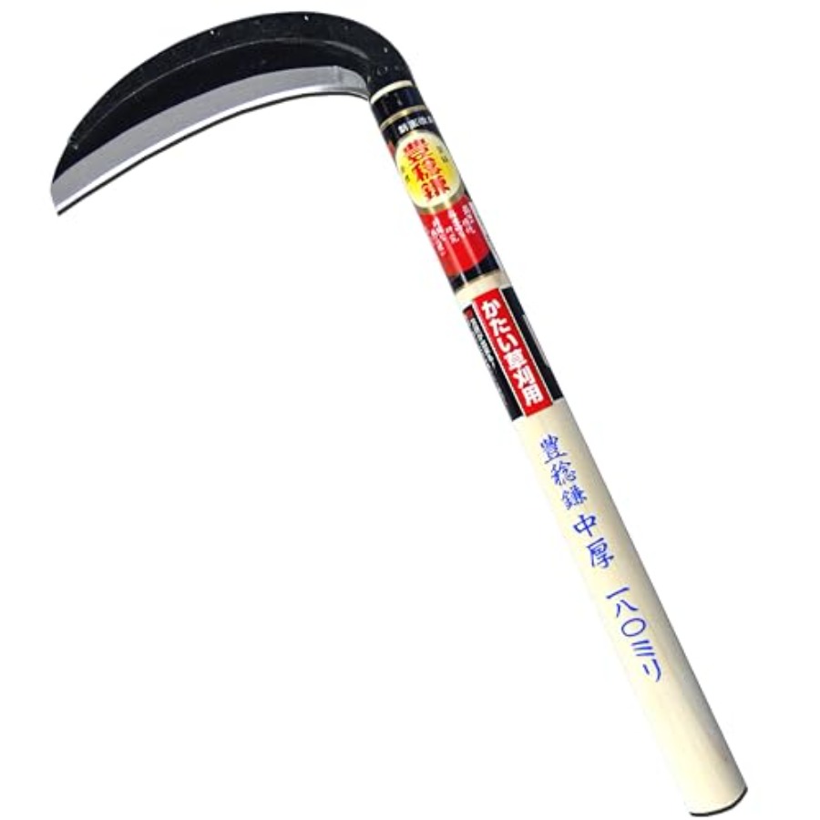 Gardening Tools Made In Japan - Hounen Miyawaki Single-edged Medium-thick Sickle H-042