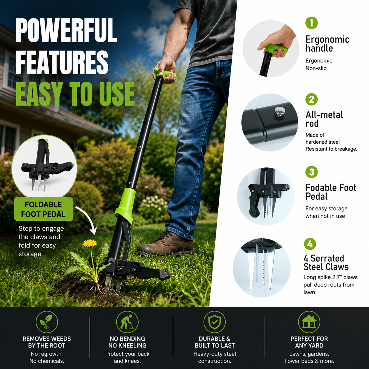 Stand Up Yard Weeding Tool Wee – Gardening Tools To Remove Grass Bewertung und Preis