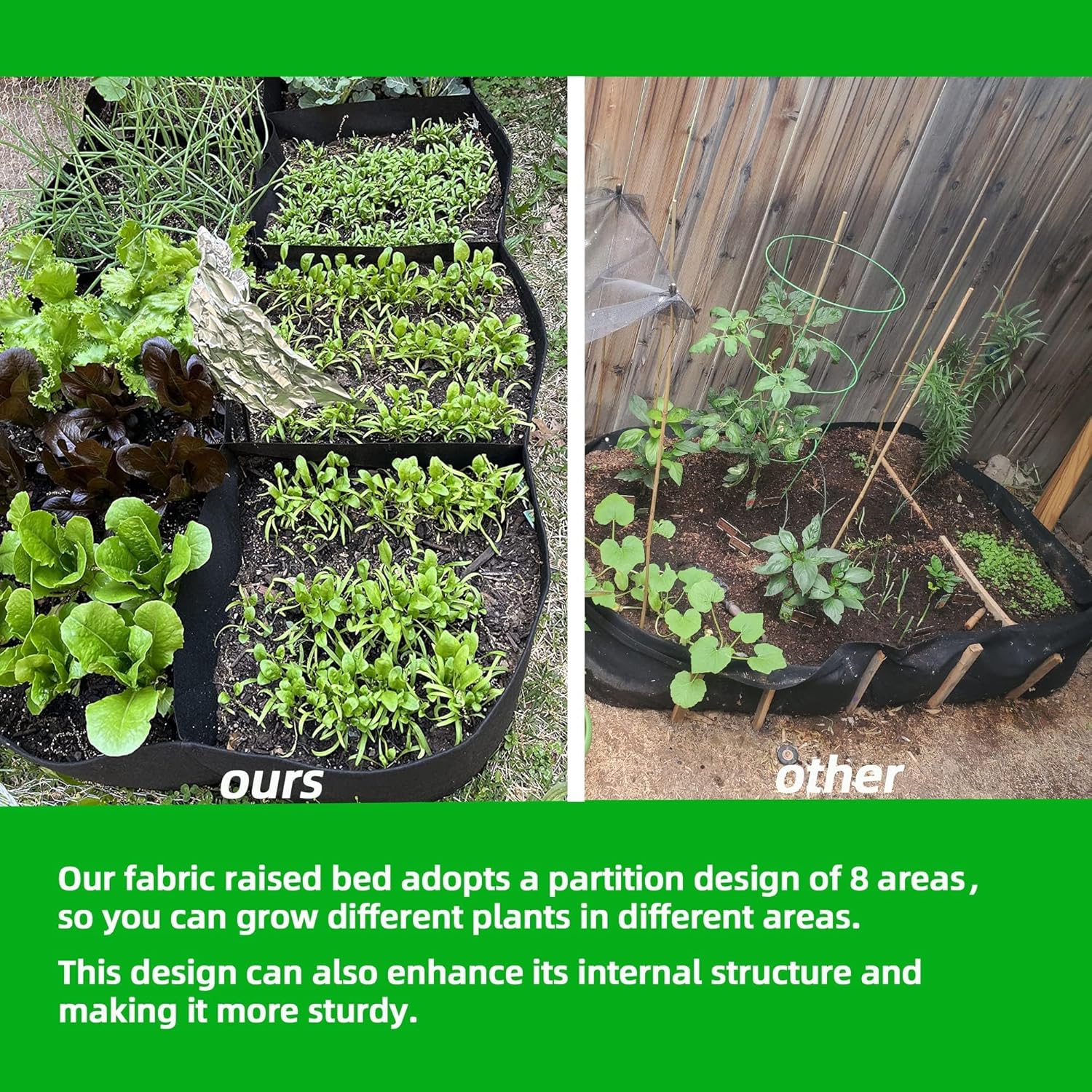 Fabric Raised Garden Bed, 2Pac – Grow Bags Bewertung und Preis