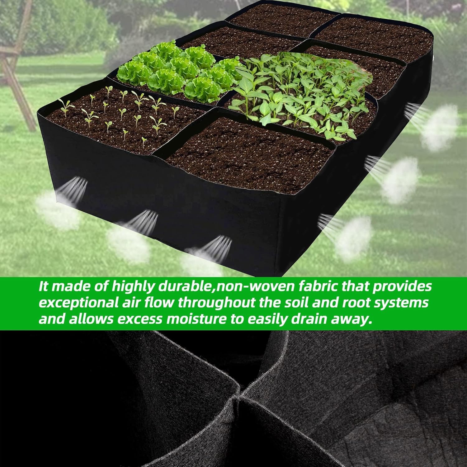 Fabric Raised Garden Bed, 2Pac – Grow Bags Bewertung und Preis
