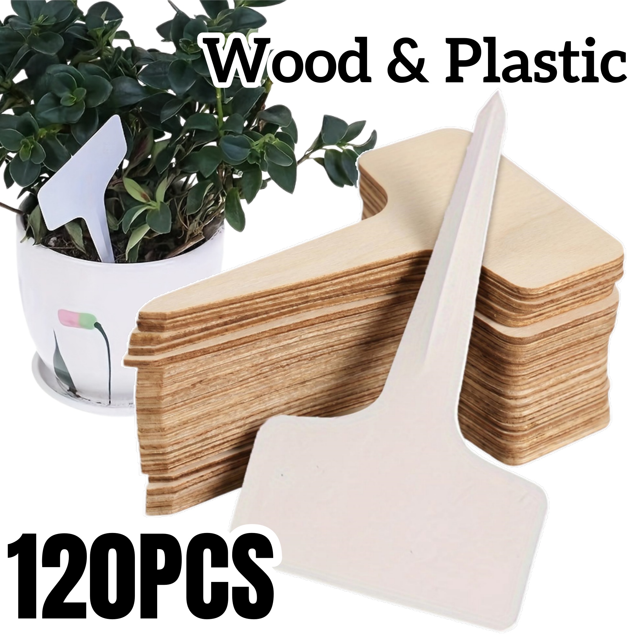 20/120pcs Durable T-Shaped Pla – Garden Label Marker Bewertung und Preis