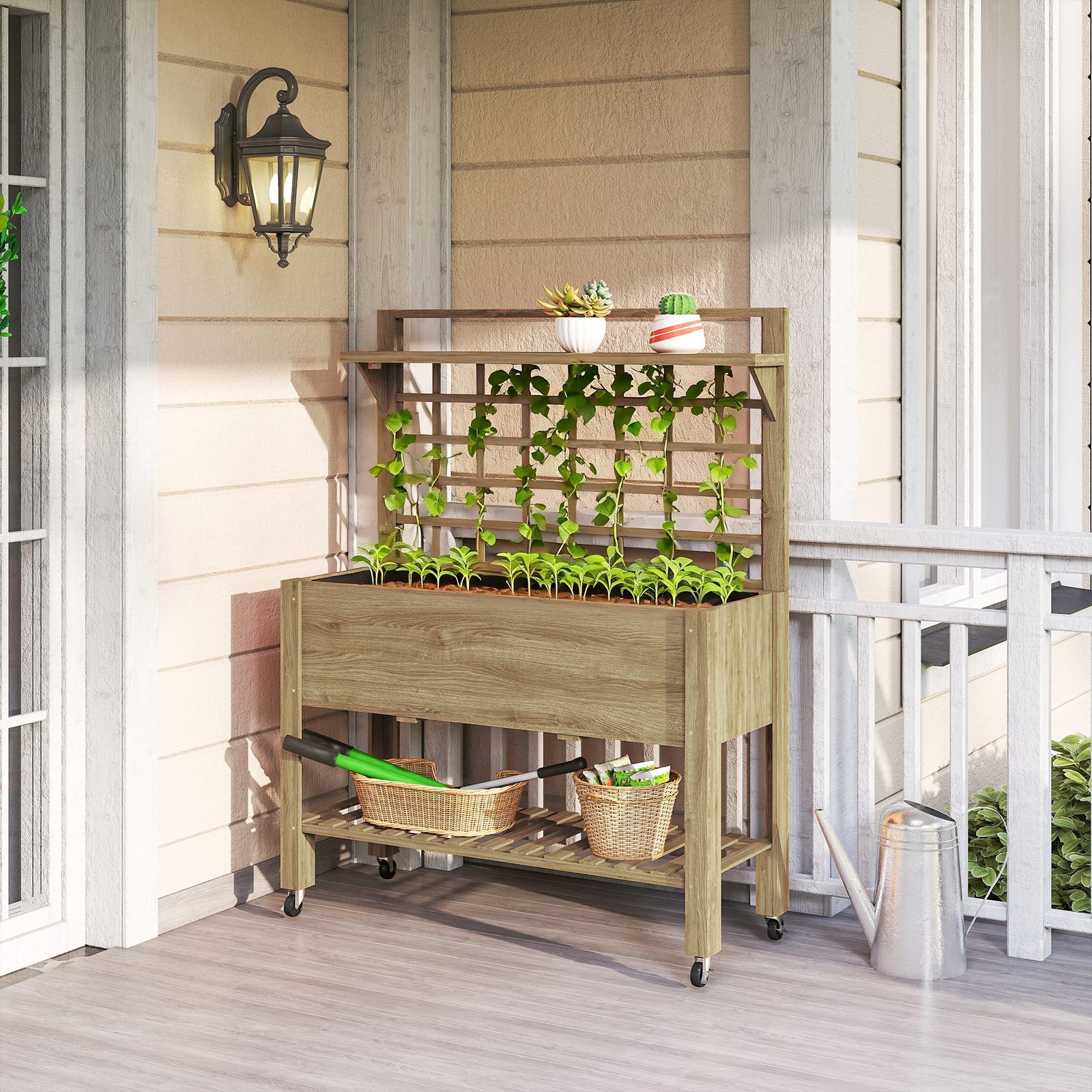 Outdoor Wooden Elevated Growin – Grow Bags Bewertung und Preis