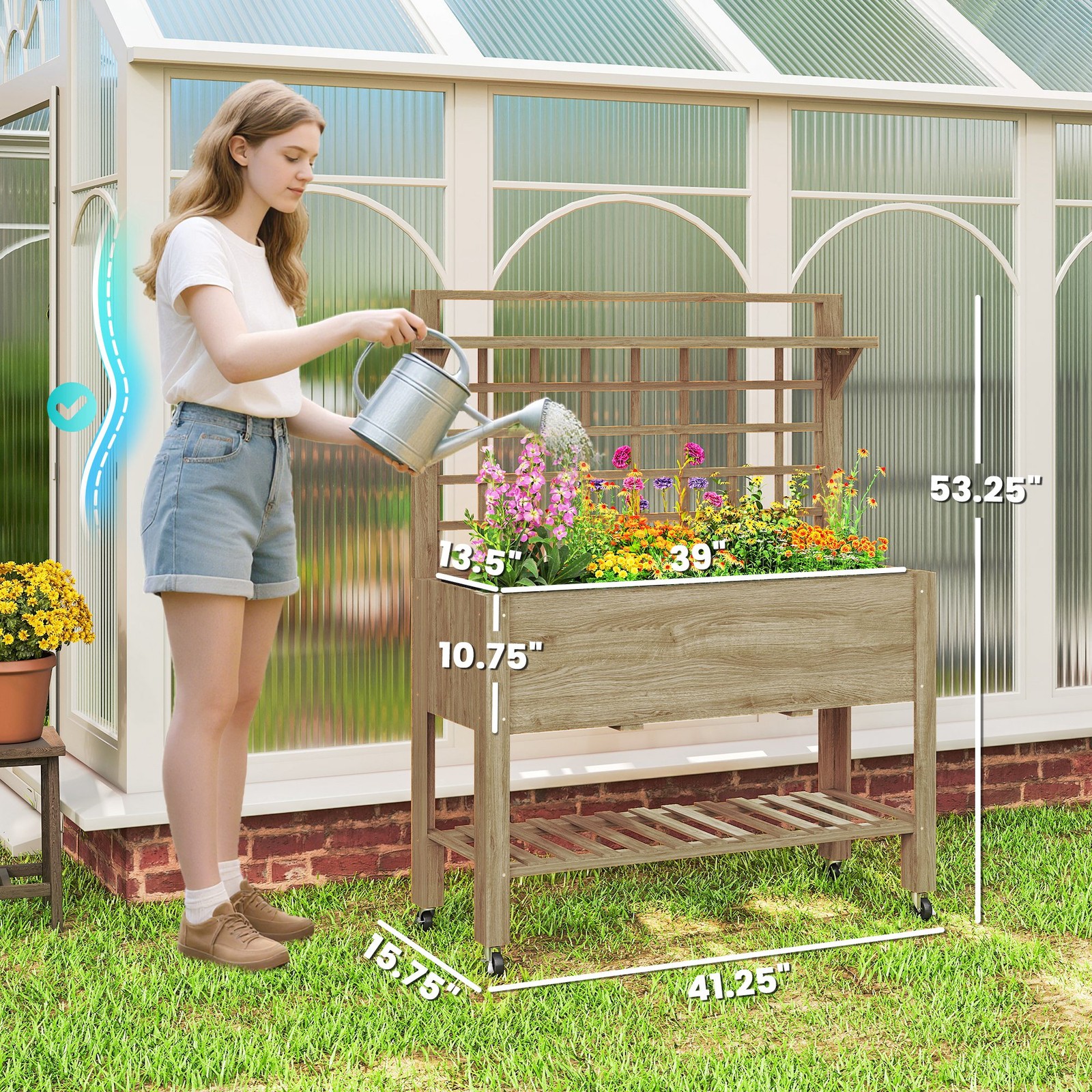 Outdoor Wooden Elevated Growin – Grow Bags Bewertung und Preis