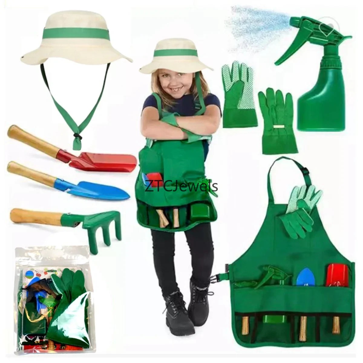 Kids Garden Apron Tool Set wit – Gardening Tools Girls Bewertung und Preis