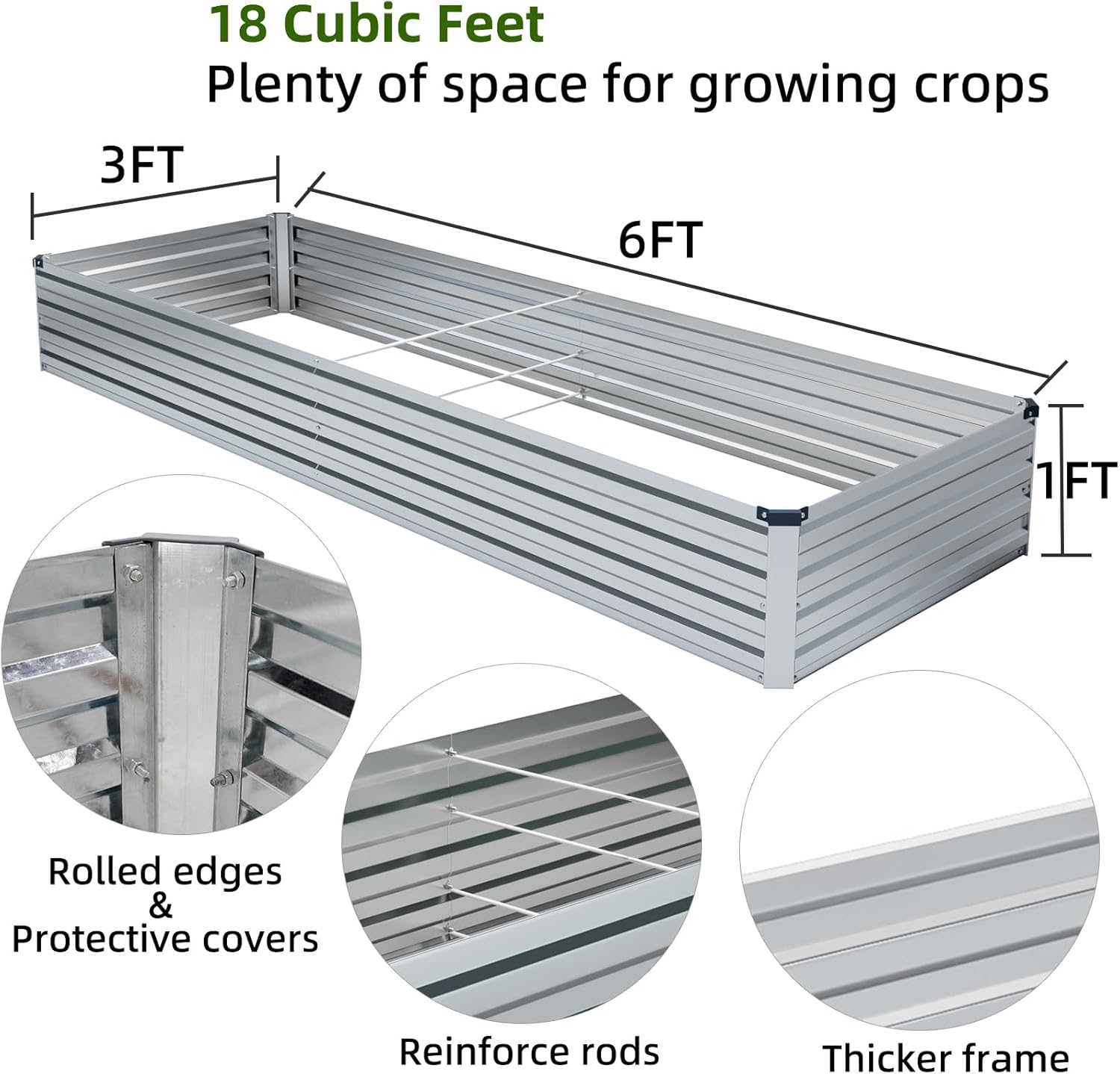2 Pack Galvanized Raised Garde – Gardening Tools Kit Bewertung und Preis