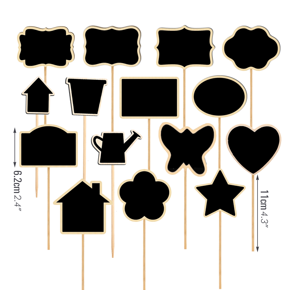 10PCS Wood Mini Chalkboard Sig – Garden Label Marker Bewertung und Preis