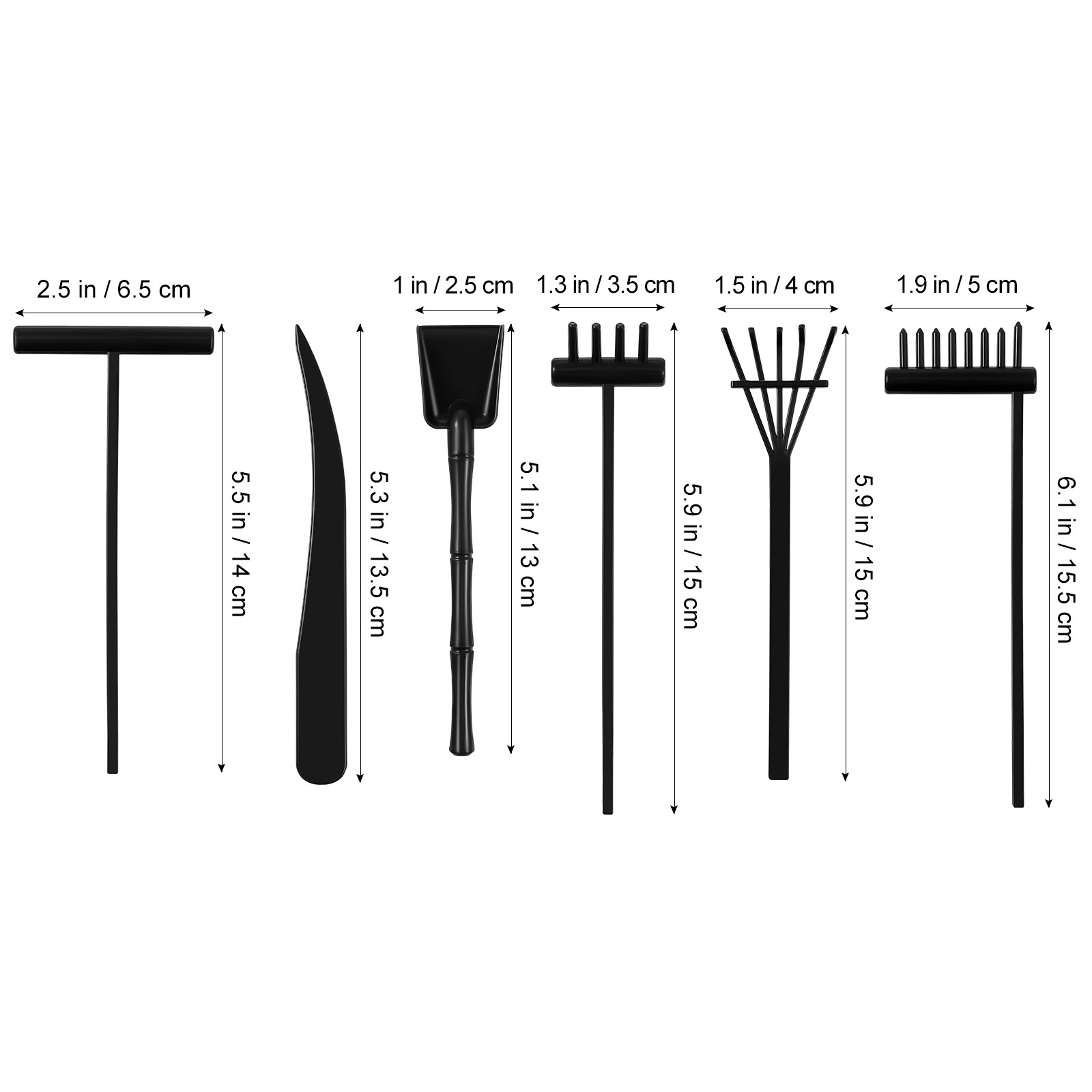 6Pcs Zen Garden Rake Kit Mini  – Gardening Tools Kit Bewertung und Preis