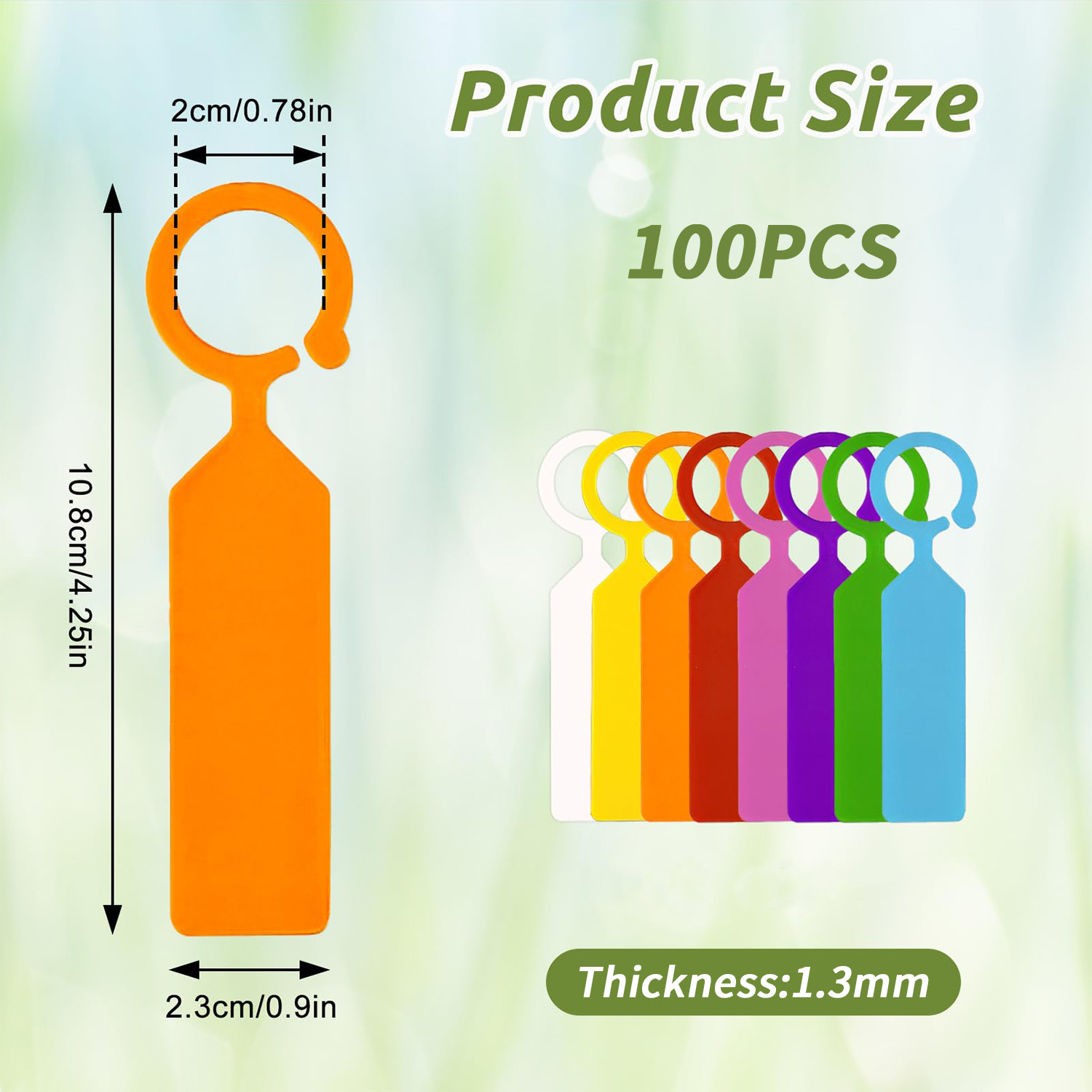 100PCS 10.7x2.3CM Plastic Gard – Garden Label Marker Bewertung und Preis