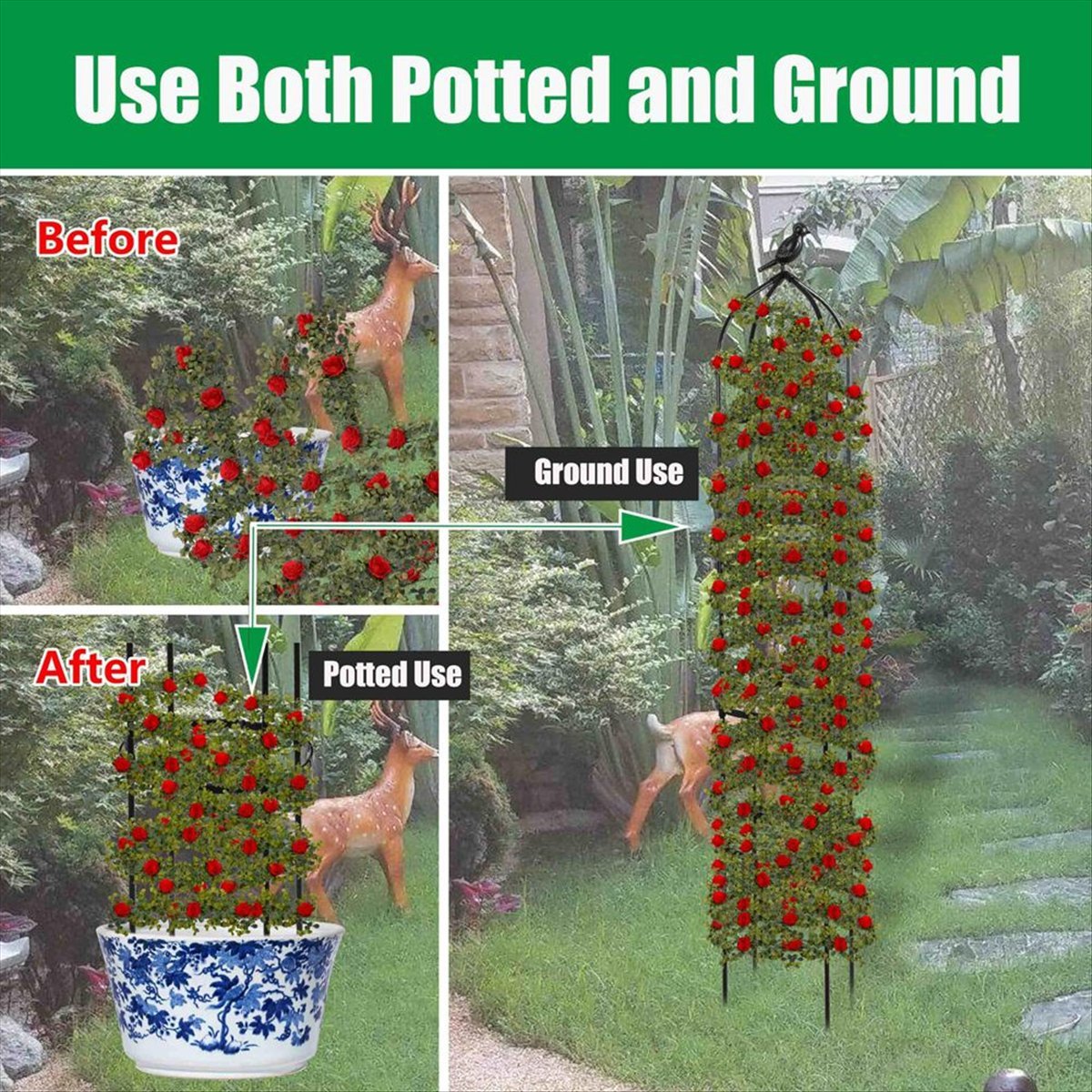 AT16 Climbing Plant Obelisk Tr – Gardening Tools B&M Bewertung und Preis