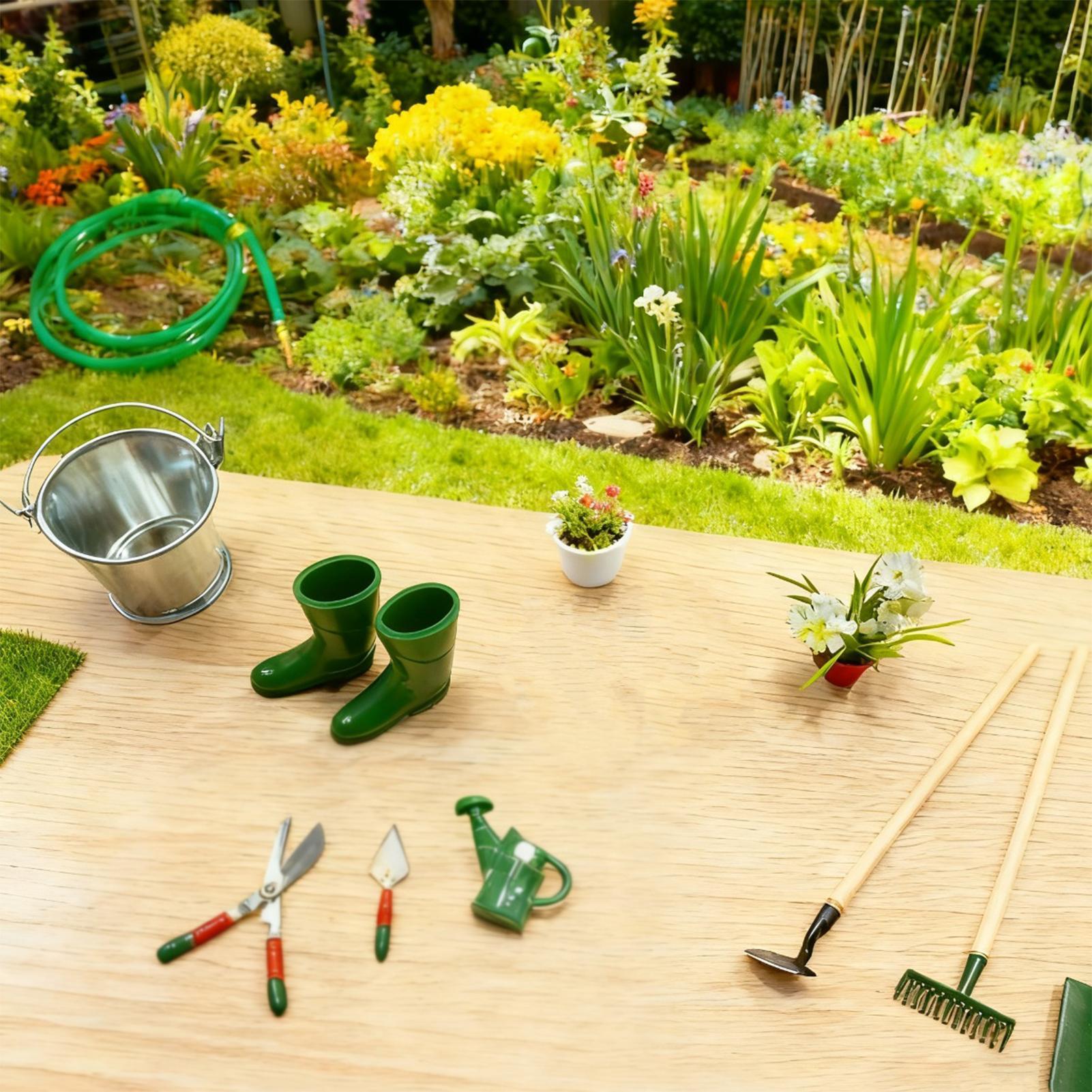 Miniature Gardening Decor Real – Gardening Tools Girls Bewertung und Preis