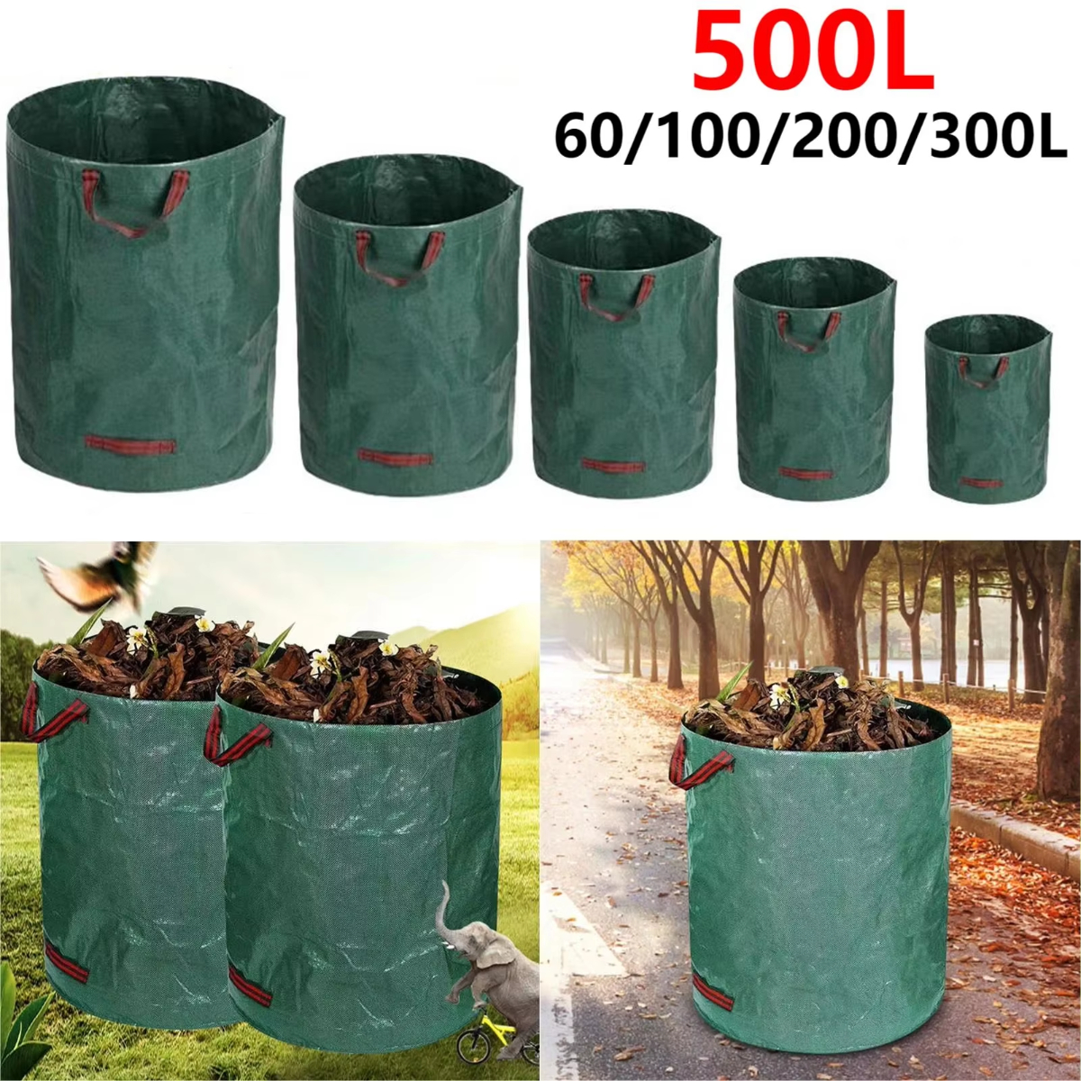 Garden Waste Bag 500L Large Ca – Grow Bags Bewertung und Preis
