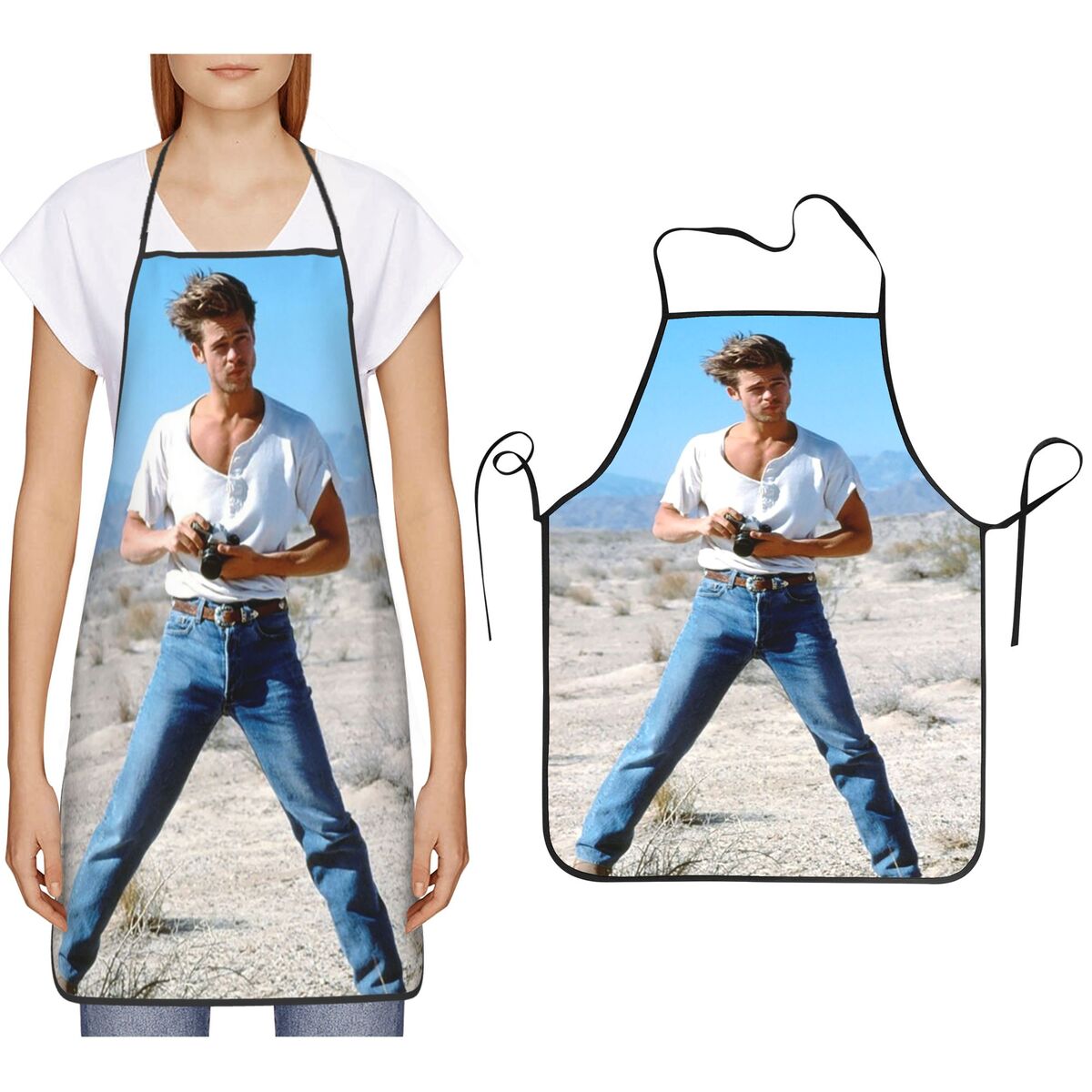 Brad Pitt Young Handsome Apron – Gardening Tools Women Bewertung und Preis