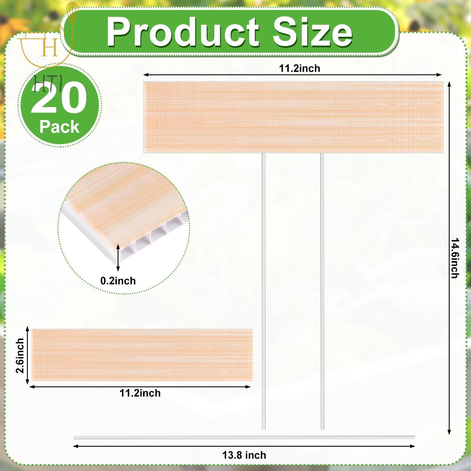 20 Set Jumbo Outdoor Plant Lab – Garden Label Marker Bewertung und Preis
