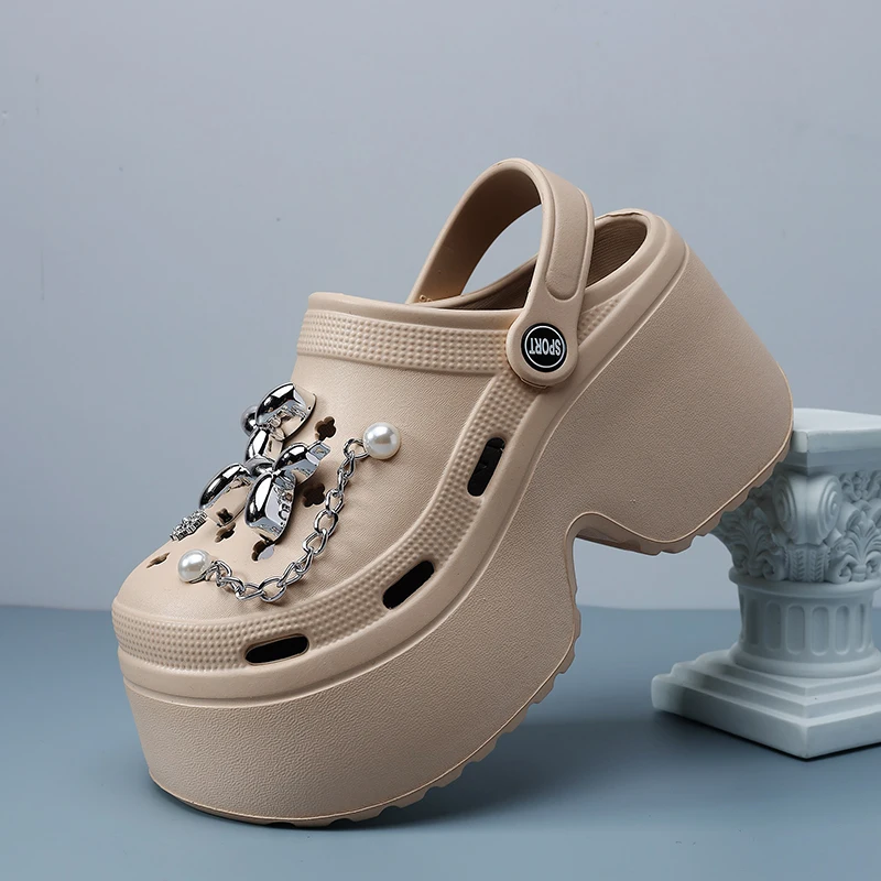 New Women's Silver Platform Cl – Gardening Tools Women Bewertung und Preis