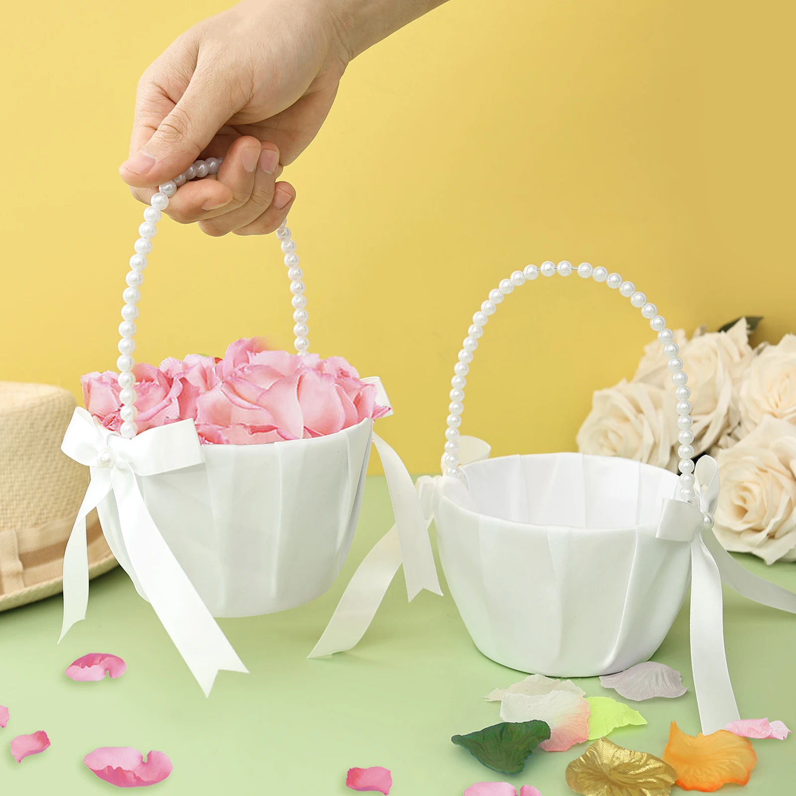 2Pcs Wedding Flower Girl Baske – Gardening Tools Girls Bewertung und Preis