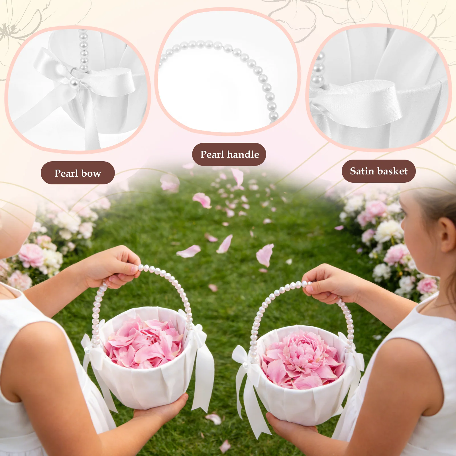 2Pcs Wedding Flower Girl Baske – Gardening Tools Girls Bewertung und Preis