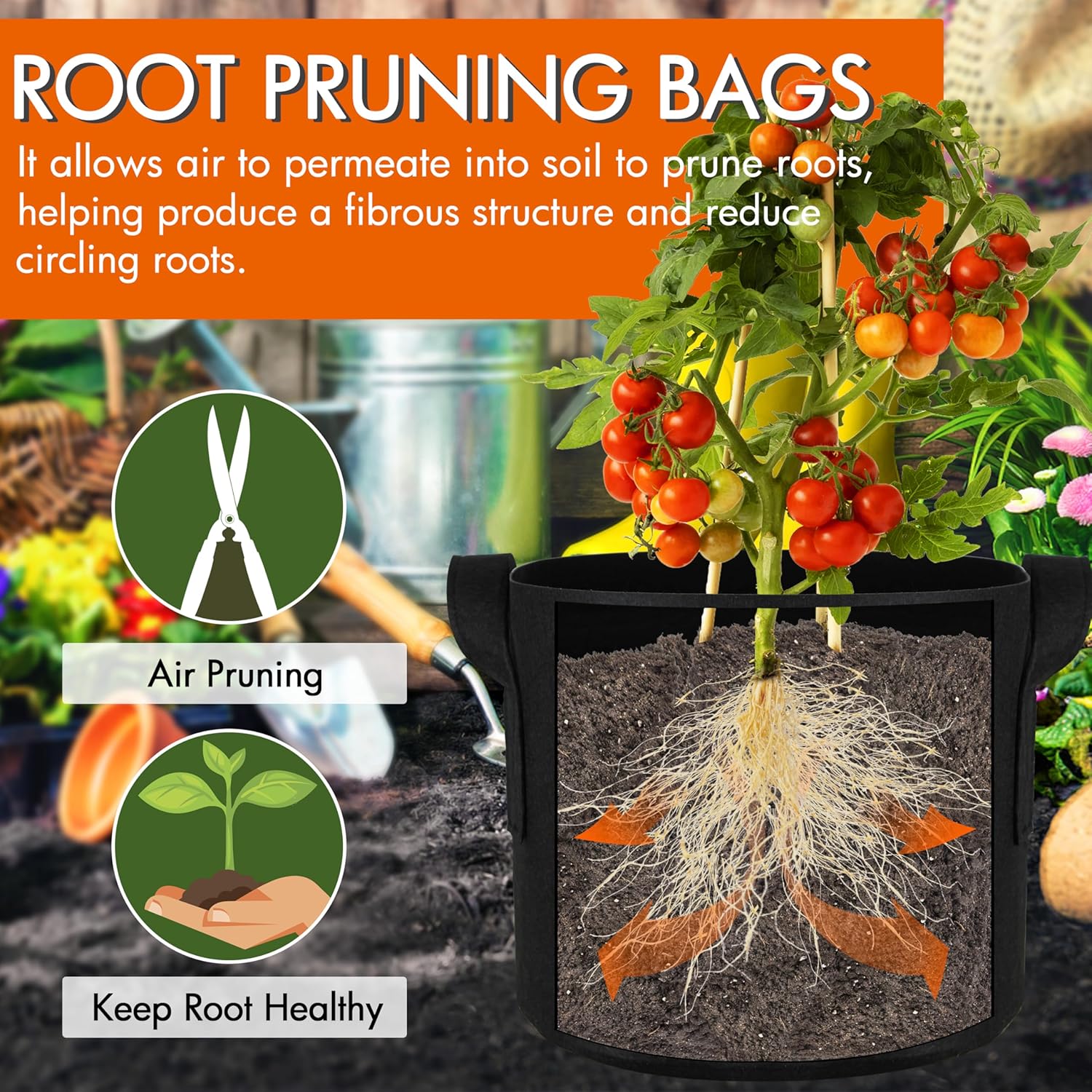 10-Pack 10 Gallon Grow Bags, 3 – Grow Bags Bewertung und Preis
